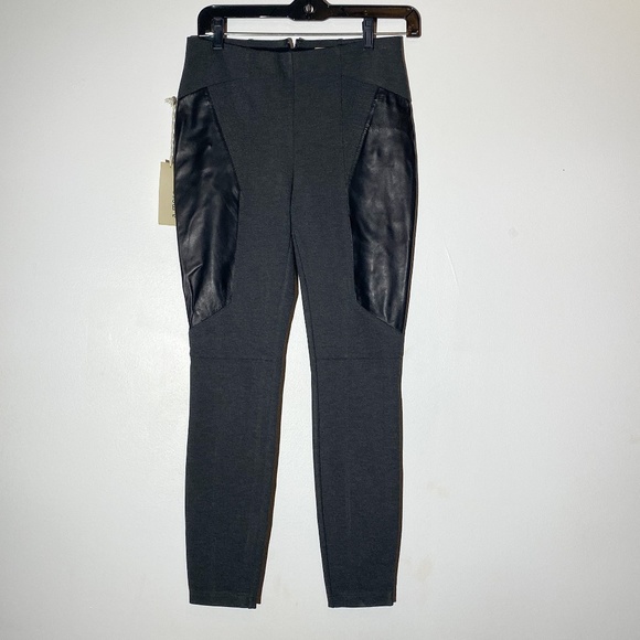 Nordstrom Pants - NWT legging pants with leather detailing size 4